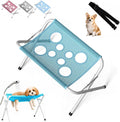 Dog Grooming Hammock Foldable Pet Paw Bathing Wash Hammock Stand for Dogs and Cats, Mesh Bath Support for Nail Trimming, Bathing