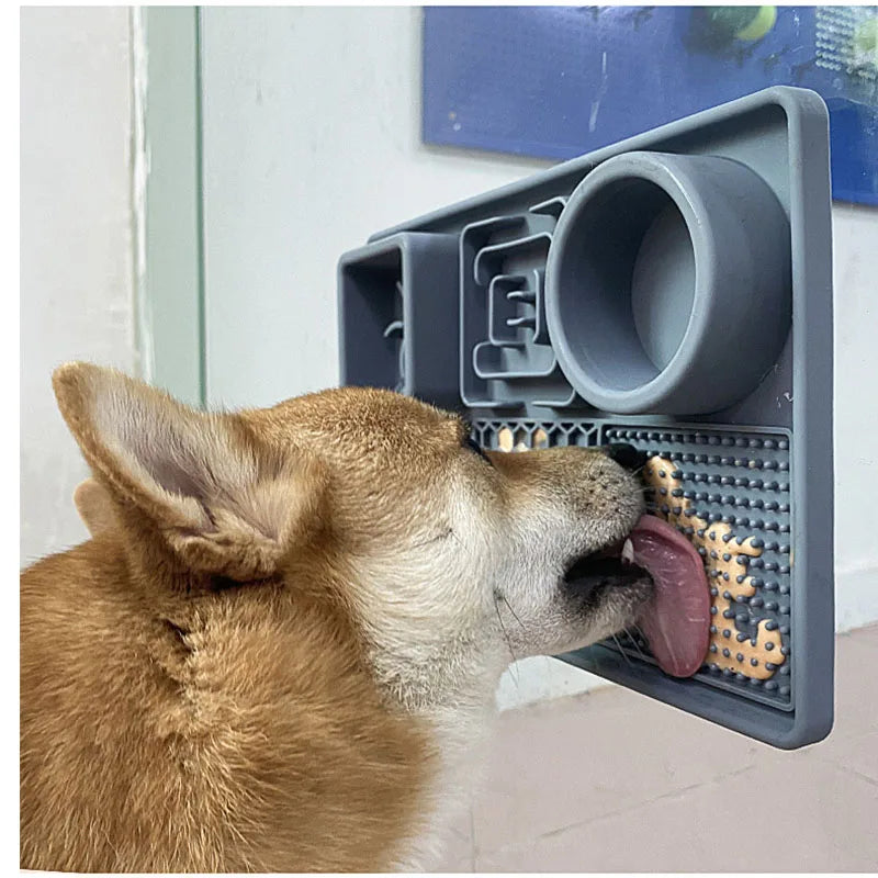 Slow Feeder Dog Bowl with Lick Mat & Suction Cups – Anxiety Relief for Dogs & Cats