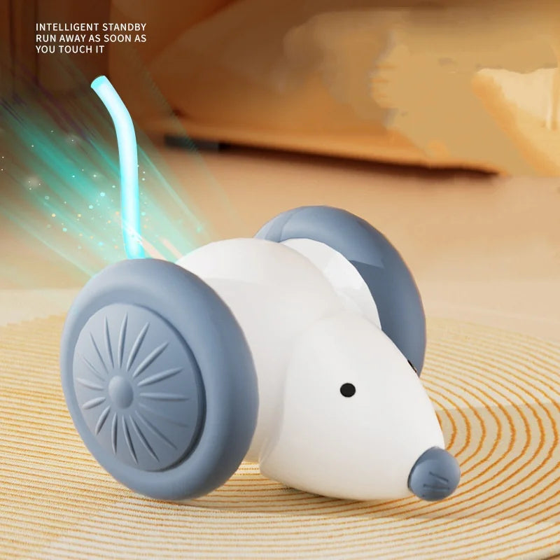 Interactive Electric Mouse Toy for Cats – Rechargeable, Auto Obstacle Avoidance