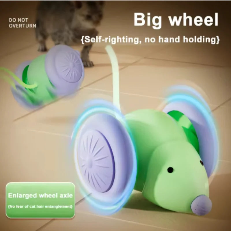 Interactive Electric Mouse Toy for Cats – Rechargeable, Auto Obstacle Avoidance