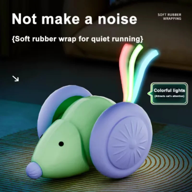 Interactive Electric Mouse Toy for Cats – Rechargeable, Auto Obstacle Avoidance
