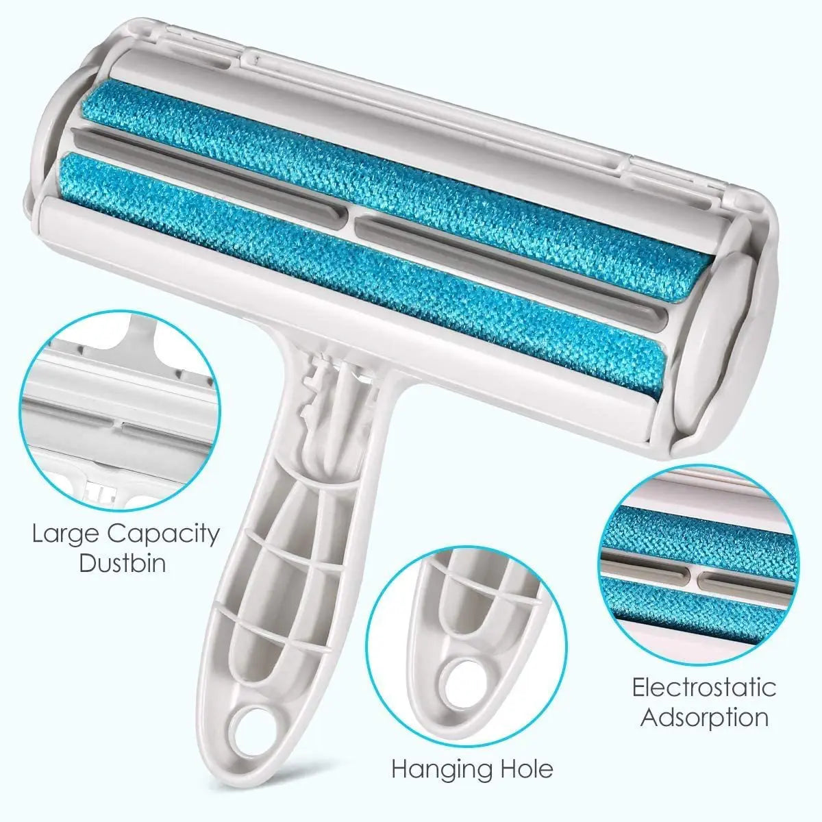 Pet Hair Remover Roller with Self-Cleaning Base – Dog & Cat Fur Removal Tool