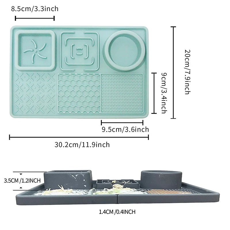 Slow Feeder Dog Bowl with Lick Mat & Suction Cups – Anxiety Relief for Dogs & Cats